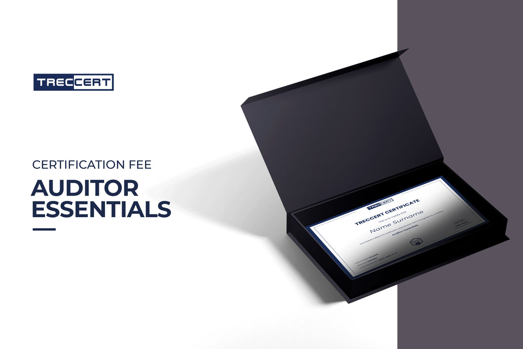 Auditor Essentials Certification Fee