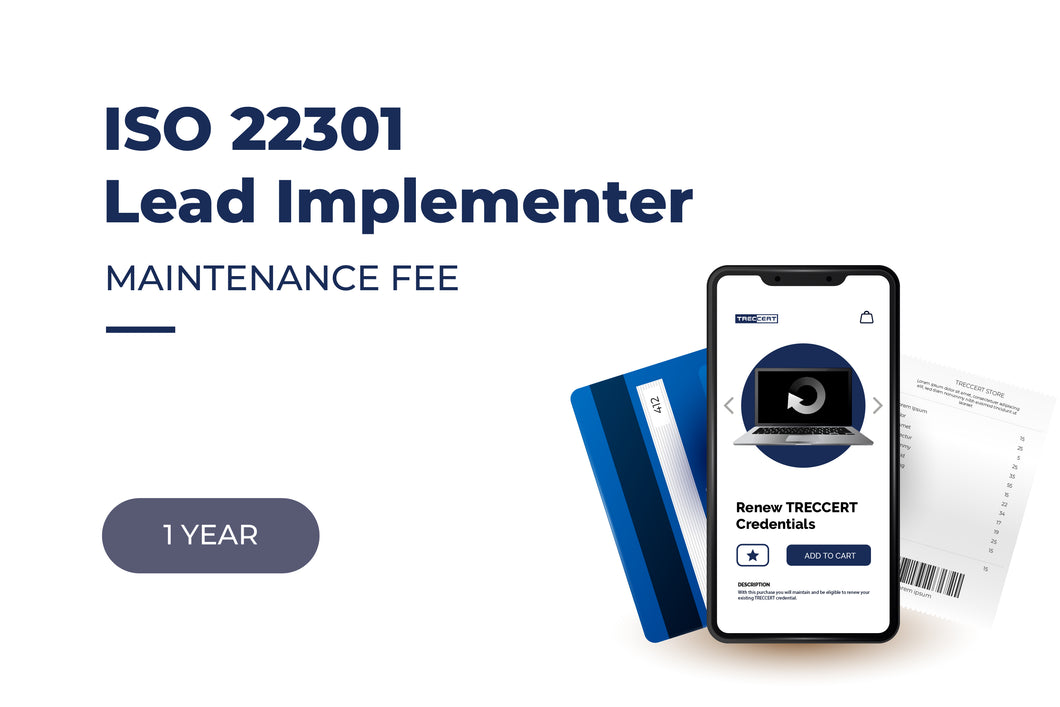 ISO 22301 Lead Implementer Certification Maintenance